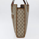 GUCCI Celine GG Supreme C Sulky Hand Bag PVC Canvas 2 Set Beige Auth ka2929-4