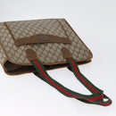 GUCCI Celine GG Supreme C Sulky Hand Bag PVC Canvas 2 Set Beige Auth ka2929-5