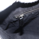 FENDI Zucca Canvas Shoulder Bag PVC Black Silver Auth ka2933-20