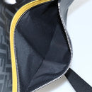 FENDI Zucca Canvas Shoulder Bag PVC Black Silver Auth ka2933-22