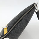 FENDI Zucca Canvas Shoulder Bag PVC Black Silver Auth ka2933-6