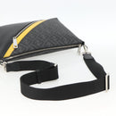 FENDI Zucca Canvas Shoulder Bag PVC Black Silver Auth ka2933-7