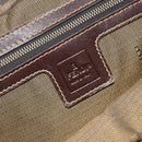 FENDI Zucca Canvas Hand Bag Brown Black Auth ka2934-18