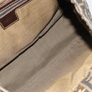 FENDI Zucca Canvas Hand Bag Brown Black Auth ka2934-19