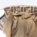 FENDI Zucca Canvas Hand Bag Brown Black Auth ka2934-21