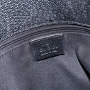 GUCCI GG Canvas Tote Bag Zwart Zilver 120840 Auth ka2935-14