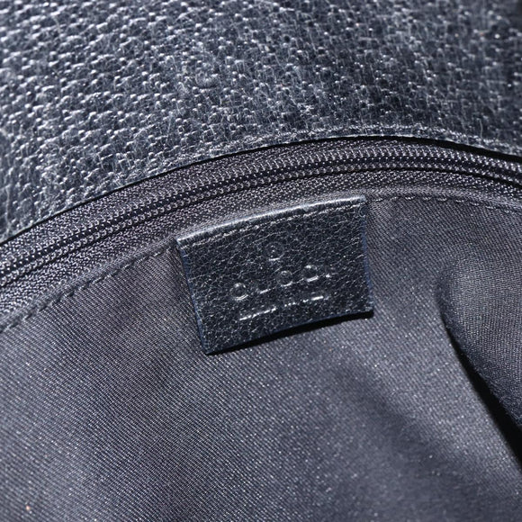 GUCCI GG Canvas Tote Bag Zwart Zilver 120840 Auth ka2935