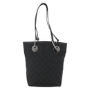 GUCCI GG Canvas Tote Bag Zwart Zilver 120840 Auth ka2935-2