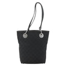 GUCCI GG Canvas Tote Bag Zwart Zilver 120840 Auth ka2935-3