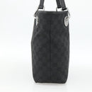 GUCCI GG Canvas Tote Bag Zwart Zilver 120840 Auth ka2935-5