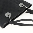 GUCCI GG Canvas Tote Bag Zwart Zilver 120840 Auth ka2935-6