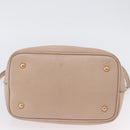 Miu Miu Hand Bag Leather 2way Pink Gold Auth ka2936-5