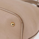 Miu Miu Hand Bag Leather 2way Pink Gold Auth ka2936-20