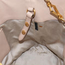 Miu Miu Hand Bag Leather 2way Pink Gold Auth ka2936-24