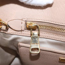 Miu Miu Hand Bag Leather 2way Pink Gold Auth ka2936-26