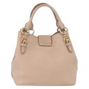 Miu Miu Hand Bag Leather 2way Pink Gold Auth ka2936-2