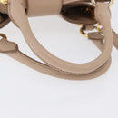 Miu Miu Hand Bag Leather 2way Pink Gold Auth ka2936-7