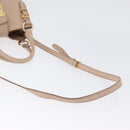 Miu Miu Hand Bag Leather 2way Pink Gold Auth ka2936-8