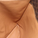CELINE Macadam Canvas Tote Bag PVC Leather Brown Gold Auth ka2937-18