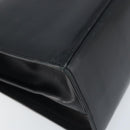 Salvatore Ferragamo Gancini Hand Bag Leather Black Gold Auth ka2938-14
