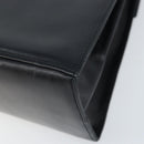 Salvatore Ferragamo Gancini Hand Bag Leather Black Gold Auth ka2938-15