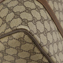 GUCCI GG Supreme Web Sherry Line Hand Bag PVC Beige Gold 58 02 007 Auth ka294-11