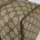 GUCCI GG Supreme Web Sherry Line Hand Bag PVC Beige Gold 58 02 007 Auth ka294-12