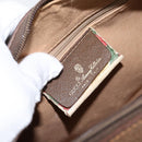 GUCCI GG Supreme Web Sherry Line Hand Bag PVC Beige Gold 58 02 007 Auth ka294-16