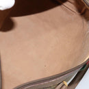 GUCCI GG Supreme Web Sherry Line Hand Bag PVC Beige Gold 58 02 007 Auth ka294-17