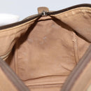 GUCCI GG Supreme Web Sherry Line Hand Bag PVC Beige Gold 58 02 007 Auth ka294-18