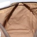 GUCCI GG Supreme Web Sherry Line Hand Bag PVC Beige Gold 58 02 007 Auth ka294-19