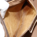 GUCCI GG Supreme Web Sherry Line Hand Bag PVC Beige Gold 58 02 007 Auth ka294-21