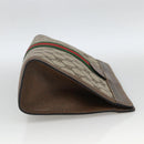 GUCCI GG Supreme Web Sherry Line Bag PVC Beige Red 64 014 2125 28 Auth ka2940-4
