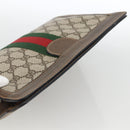 GUCCI GG Supreme Web Sherry Line Bag PVC Beige Red 64 014 2125 28 Auth ka2940-5
