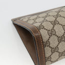 GUCCI GG Supreme Web Sherry Line Bag PVC Beige Red 64 014 2125 28 Auth ka2940-14
