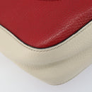 GUCCI Shoulder Bag Leather Red Gold 431567 Auth ka2941-11