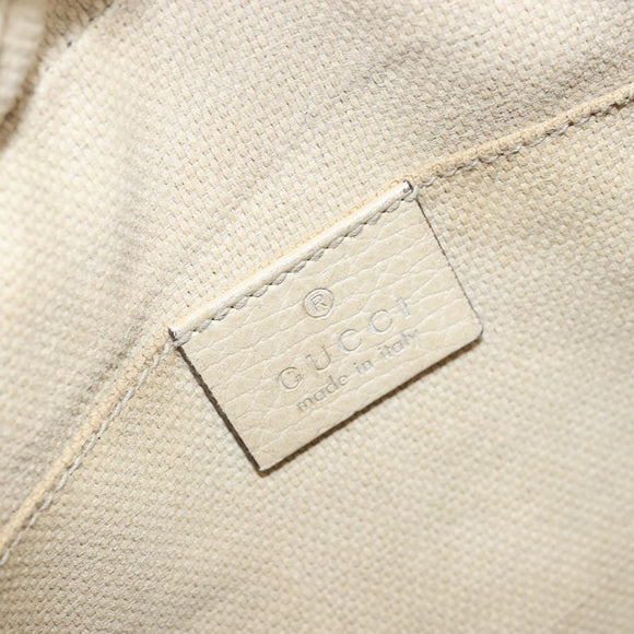 GUCCI Shoulder Bag Leather Red Gold 431567 Auth ka2941