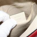 GUCCI Shoulder Bag Leather Red Gold 431567 Auth ka2941-20