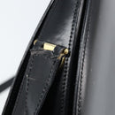 CELINE Shoulder Bag Leather Black Gold Auth ka2942-10