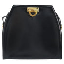 CELINE Shoulder Bag Leather Black Gold Auth ka2942-13