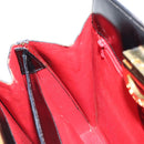CELINE Shoulder Bag Leather Black Gold Auth ka2942-21