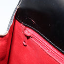CELINE Shoulder Bag Leather Black Gold Auth ka2942-22