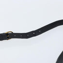 CELINE Shoulder Bag Leather Black Gold Auth ka2942-8