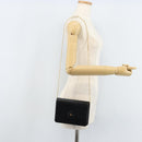 Christian Dior Chain Shoulder Bag Leather Black Gold Auth ka2947A-21