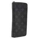 LOUIS VUITTON Monogram Eclipse Zippy Wallet Vertical Wallet M62295 Auth ka2951-1