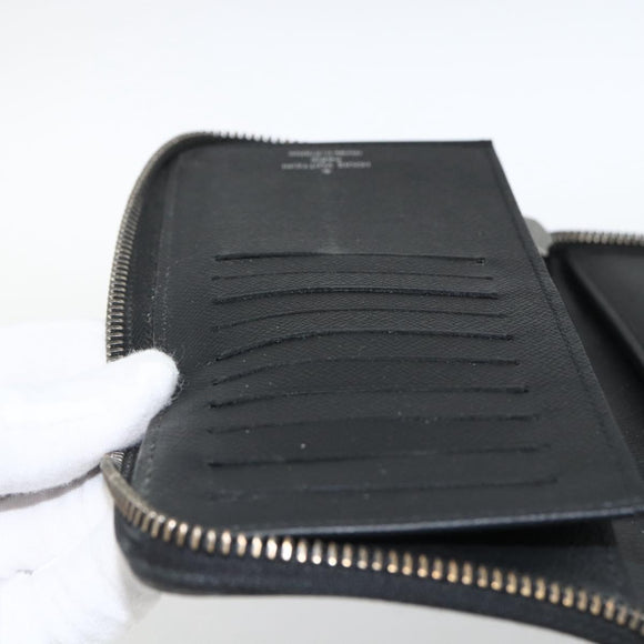 LOUIS VUITTON Monogram Eclipse Zippy Wallet Vertical Wallet M62295 Auth ka2951