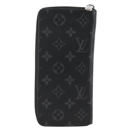 LOUIS VUITTON Monogram Eclipse Zippy Wallet Vertical Wallet M62295 Auth ka2951 - 0