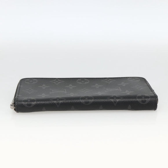 LOUIS VUITTON Monogram Eclipse Zippy Wallet Vertical Wallet M62295 Auth ka2951