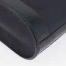 Christian Dior Trotter Canvas Shoulder Bag Navy Gold Auth ka2955-11