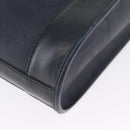 Christian Dior Trotter Canvas Shoulder Bag Navy Gold Auth ka2955-12